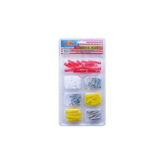 Assortimento tasselli e viti 6-8mm Assortimento tasselli e viti 6-8mm